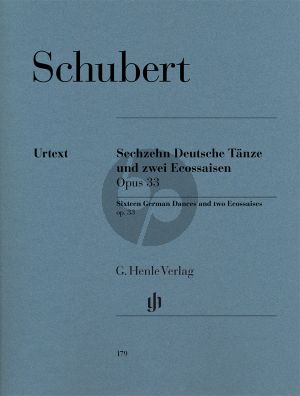 Schubert 16 Deutsche Tanze & 2 Ecossaisen Op.33 (edited by Paul Mies) (fingering by H.M.Theopold) (Henle-Urtext)