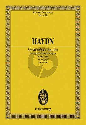 Symphony No.101 D-major Hob: I:101 "The Clock" Study Score