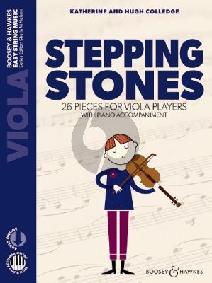 Colledge Stepping Stones (First Book of 26 Pieces for Beginners for Viola with Piano Accompaniment) (Book with Audio online)