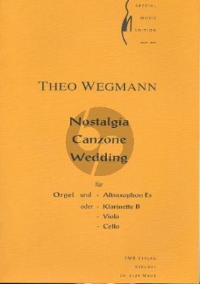 Wegmann Nostalgia-Canzone-Wedding Altsaxophon ( (Klarinette, Viola, Violoncello) und Orgel