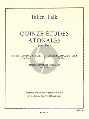 Falk 15 Etudes Atonales pour Flûte