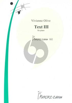 Olive Text III für Klavier