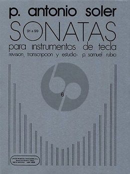 Soler Sonatas Vol.6 (No.91-99) Harpsichord (ed. P.Samuel Rubio)