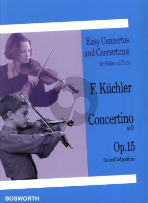 Kuchler Concertino D-major Op.15 In the Style of Vivaldi for Violin and Piano (1st- 3rd Position)
