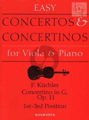 Kuchler Concertino Op.11 Viola and Piano (1st to 3rd pos.)