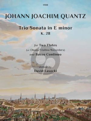 Quantz Triosonata e-minor K.28 for 2 Flutes [or Violins/Oboes/Recorders] and Bc (Edited by David Lasocki)