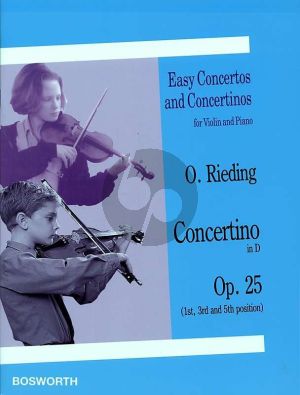 Rieding Concertino D-Major Op.25 Violin-Piano (1st, 3rd and 5th Position)