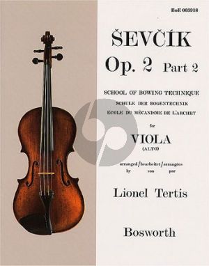 Sevcik School of Bowing Technique Op.2 Vol.2 Viola (Lionel Tertis)