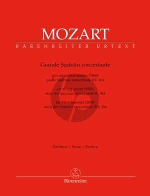 Grande Sestetto Concertante after Sinfonia Concertante KV 364 (2 Vi.- 2 Va.- 2Vc.[Bass]) (Parts)