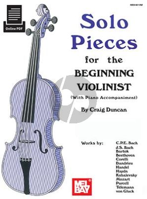 Solo Pieces for the Beginning Violinist (Violin and Piano) (selected by Craig Duncan)