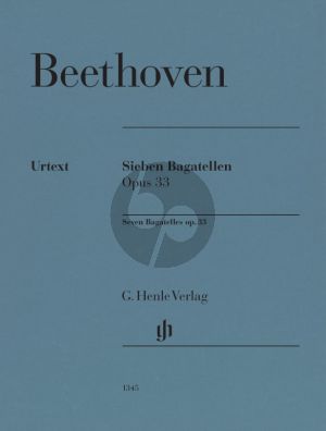 Beethoven 7 Bagatellen Op.33 Klavier (Fingersatz Rolf Koenen - Herausgeber Joanna Cobb Biermann)