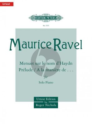 Menuet sur le nom d'Haydn-Prélude-A la maniere de Borodin et Chabrier