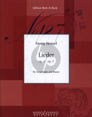 Lieder Op. 1 und Op. 7 Hohe Stimme und Klavier