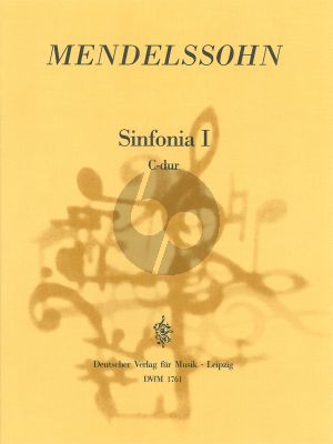 Mendelssohn Sinfonia No. 1 C-Dur MWV N 1 Streichorchester (Partitur) (Hellmuth Christian Wolff)