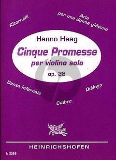 5 Promesses Op. 38 Violine solo