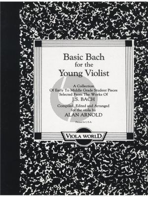 Basic Bach (A Collection of Early to Middle Grade Student Pieces) (arr. Alan Arnold)