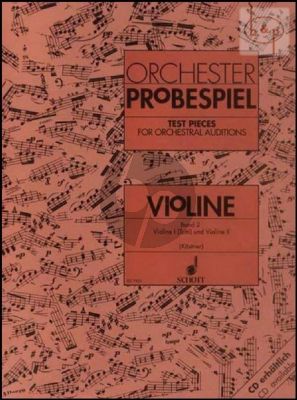 Orchester Probespiel (Test Pieces for Orchestral Auditions) Vol.2 Violin