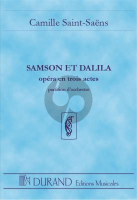 Saint-Saens Samson et Dalila Study Score