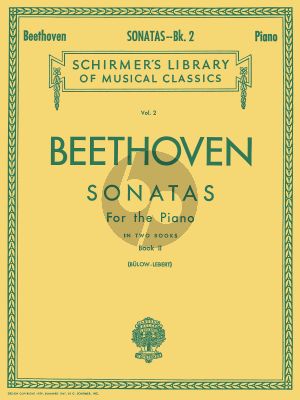 Beethoven Sonatas Vol.2 No. 19 - 32 Piano (Bülow-Lebert)