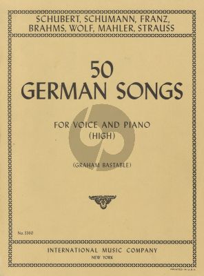 50 German Songs high Voice-Piano