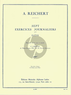 Reichert 7 Exercises Journaliers Op.5 Flute (Caratgé)