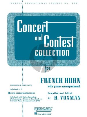 Concert and Contest Collection for French Horn (Piano Accompaniment) (Himie Voxman)