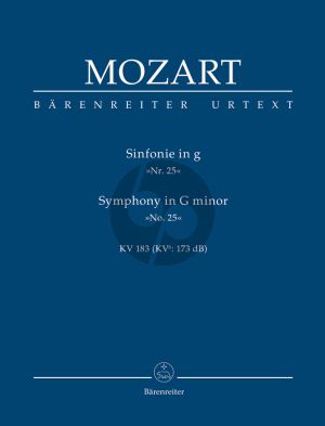 Mozart Symphony no. 25 in G minor KV 183 (K.6: 173 dB) Study Score