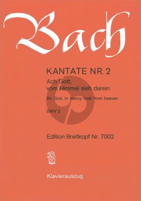 Bach Bach Kantate BWV 2 - Ach Gott, vom Himmel sieh darein (Ah God, in mercy look from heaven) KA (dt./engl.)