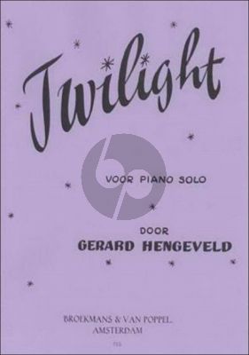 Hengeveld Twilight for Piano Solo