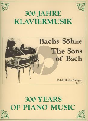 Sons of Bach for Piano or Harpsichord