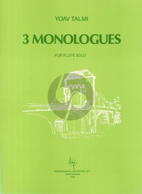 3 Monologues (1982) for Flute Solo