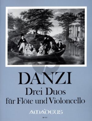 Danzi 3 Duos Op.64 fur Flote und Violoncello Stimmen (Herausgegeben von Rien de Reede)