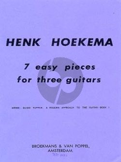 Hoekema 7 Easy Pieces for 3 Guitars