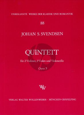 Svendsen Quintett Op.5 2 Violine, 2 Violas Violoncello Stimmen