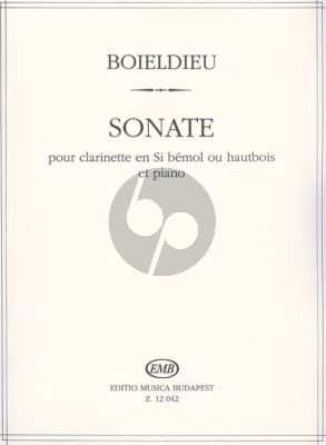 Boieldieu Sonata B-flat major Clarinet (or Oboe)-Piano (transcr. by G.B. Gambaro) (edited by György Balla)