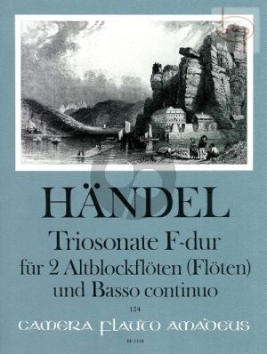 Triosonate F-dur HWV 405 2 Treble Recorders [2 Fl.] - Bc