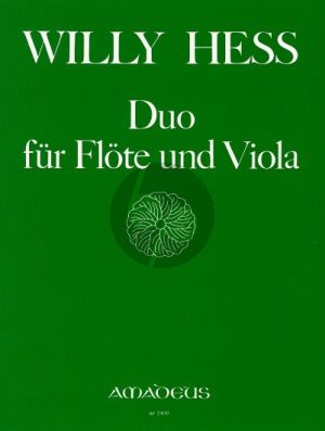 Hess Duo Op.89 (1977) fur Flote und Viola