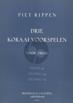 Rippen 4 Choralvorspiele Orgel