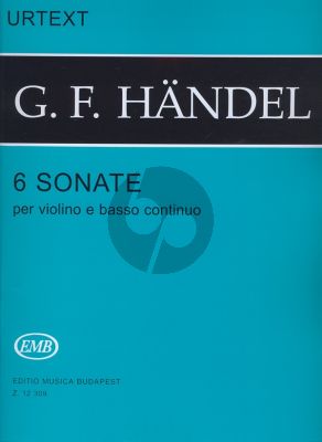 Handel 6 Sonatas Violin-Piano (edited by Pertis-Garay) (EMB-Urtext)