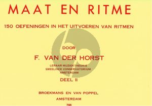 Horst Maat en Ritme deel 2 (150 Oefeningen in het uitvoeren van ritme)