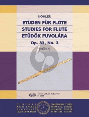 Kohler Studies Op.33 Vol.3 Flute (edited by Henrik Prőhle)