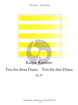 Kummer Trio Op.58 3 Flutes (Parts) (edited by Frans Vester)