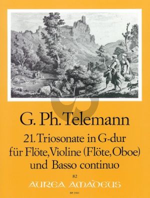 Telemann Trio Sonata G-major TWV 42:G12 Flute[Vi.]-Violin[Fl./Ob.]-Bc)