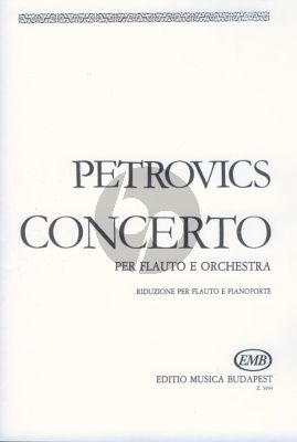 Petrovics Concerto Flute and Orchestra Edition for Flute and Piano