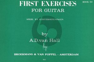 Van Hal First Exercises Vol.3 for Guitar