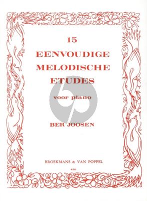 Joosen 15 Easy Melodic Studies for Piano