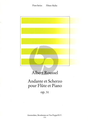 Roussel Andante & Scherzo Op.51 Flute-Piano (Roorda)