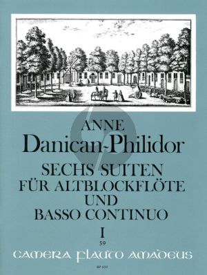 Danican-Philidor 6 Suiten Vol. 1 No. 1 - 3 Altblockflöte und Bc (Martin Nitz)