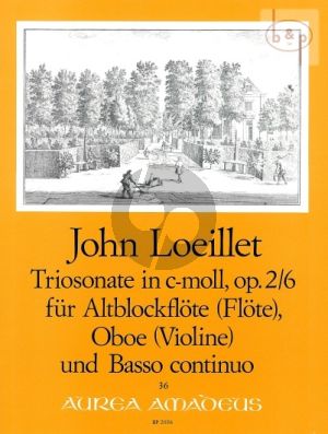 Triosonate c-moll Op.2 No.6 (Altblfl.[Fl.]- Oboe[Vi.]-Bc)