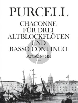 Purcell Chaconne fur 3 Altblockflöten und Bc Partitur und Stimmen (Continuo Aussetzung Willy Hess)